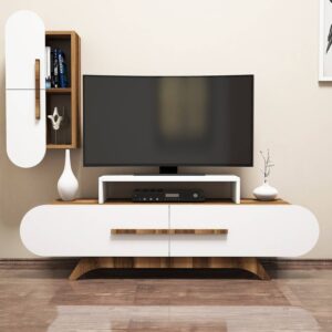 ECLIPSO TV Unit with Shelf Unit-WOTV