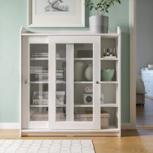 Glass-door cabine