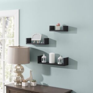 Black Floating Shelves-Tafasil Art-S1